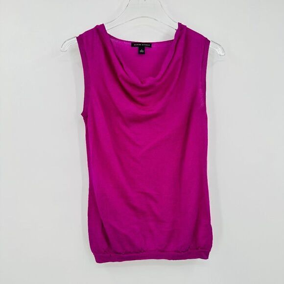 Banana Republic Size Small Purple Wool Blend Sleeveless Scoop Neck Blouse Top - Picture 1 of 6
